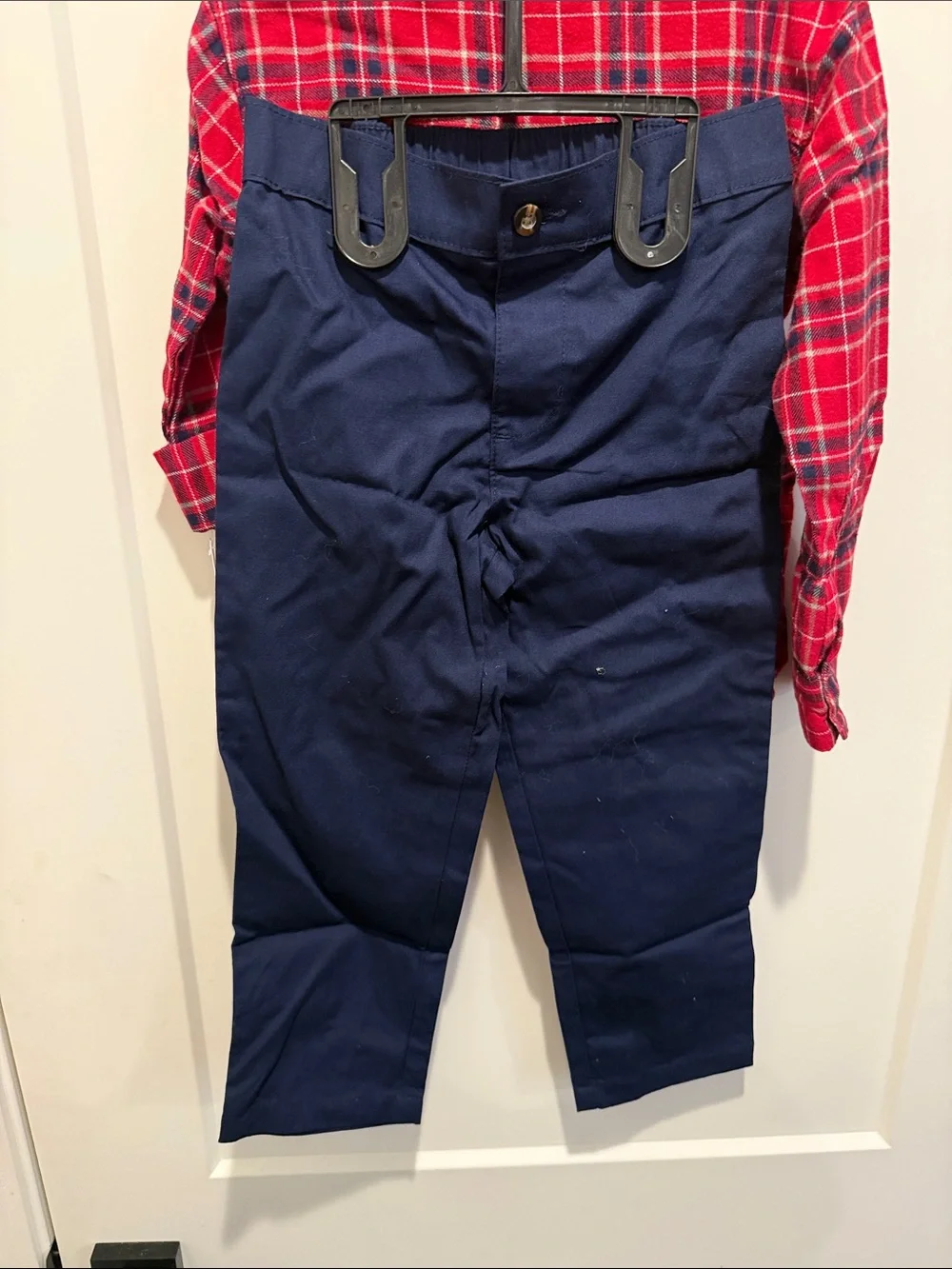 Carter's Red and Navy Plaid Button-Down Shirt Purchase 5 outfits for $32